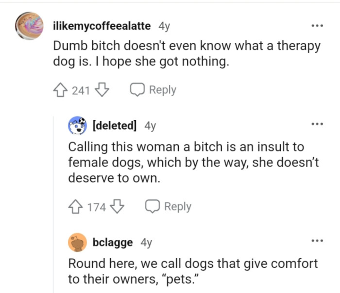 What will be an insult to female dogs