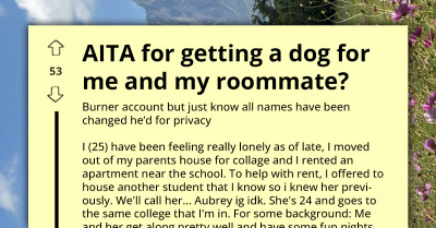 College Roommate Agrees To Get A Pet - Then Pretends She Never Did