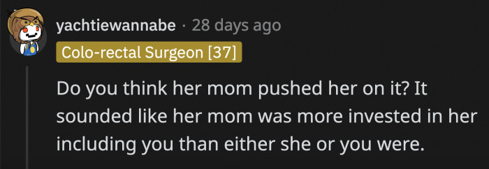 It makes you wonder why OP was even asked in the first place