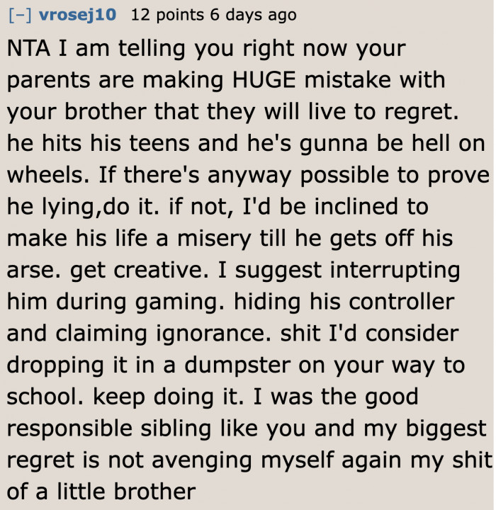 The parents are making a huge mistake with their son.