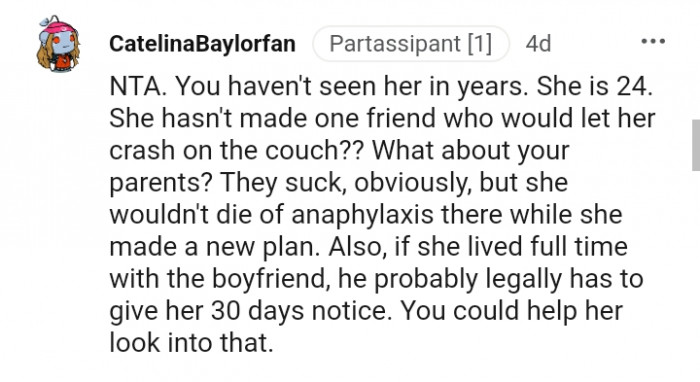 You could help her look into that