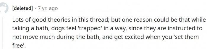 Maybe the dogs feel trapped