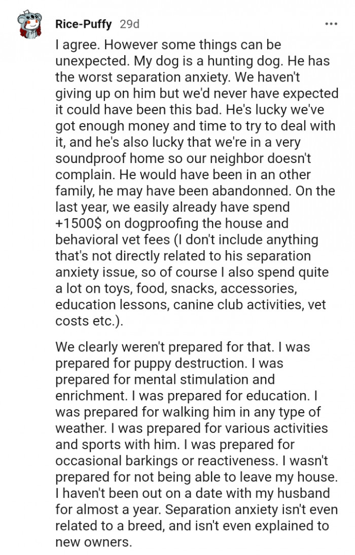 Some things can be unexpected