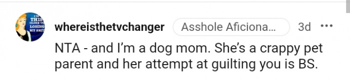 She is a crappy pet parent