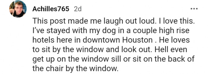 7. The post is cracking me up too