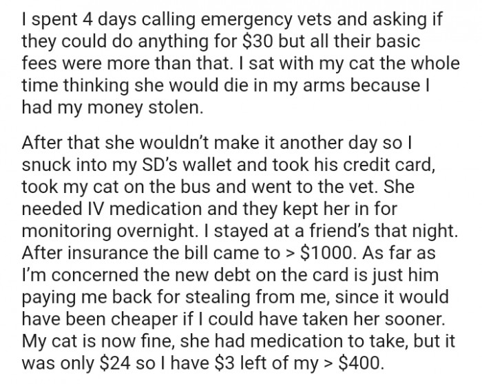 I thought she would die in my arms