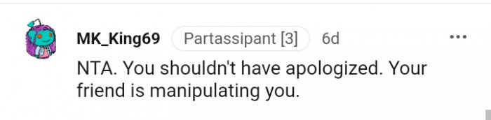 You Should Not Have Apologized