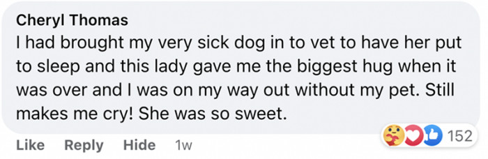 17. Hugs may be the best gift for a worried pet parent.