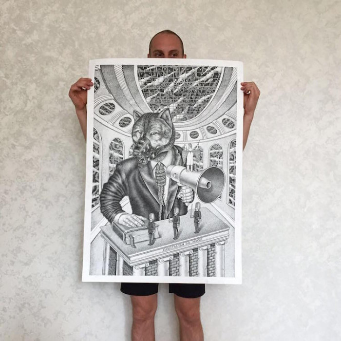 Others are colored digitally, bringing even more life to the scene...