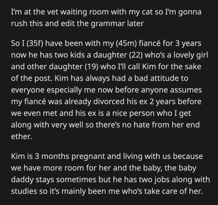 He Also Said He Has Been Thinking of Asking Her to Rehome Whiskey Before His Grandchild Arrives