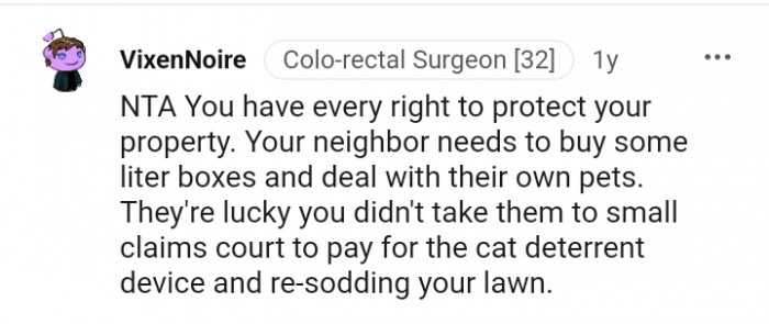 You have every right to protect your property