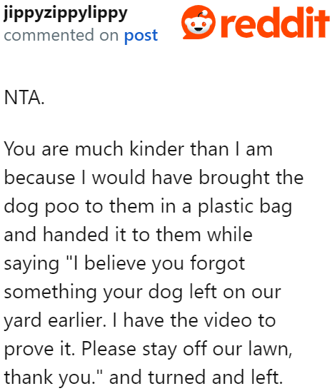 This user would have done something worse than the OP's tame approach.