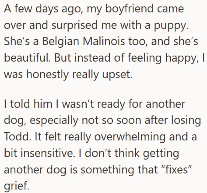 In the midst of all this, her boyfriend of three years showed up unannounced with a surprise