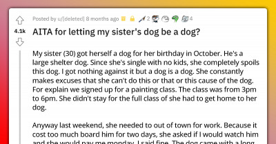 People Online Descend On Redditor Who Neglected Sister’s Dog With The Excuse Of "Letting A Dog Be A Dog"