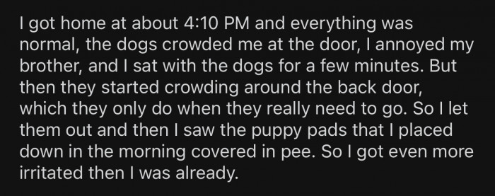 After OP got home, she eventually noticed that something was off.