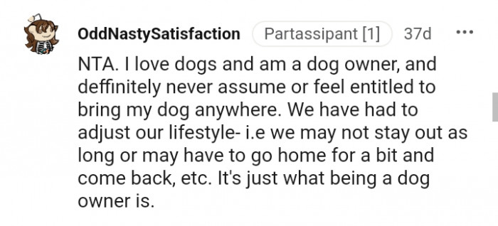 This Redditor loves dogs and is a dog owner