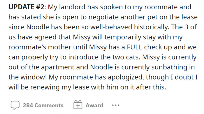 Here's update number two: