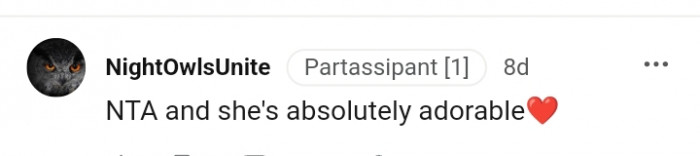 She's absolutely adorable