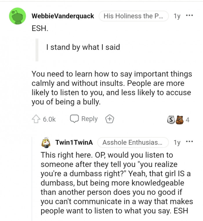 You can't communicate in a way that makes people want to listen