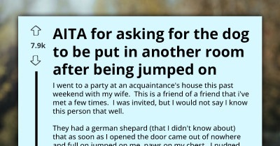 Guest Asks Host To Separate Dog After It Jumps On Him At A Party