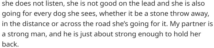 The OP made the difficult decision to rehome the dog to someone who could better train her and give her a good life.