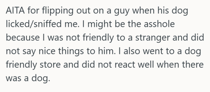 OP has offered the following explanation for why they think they might be the asshole: