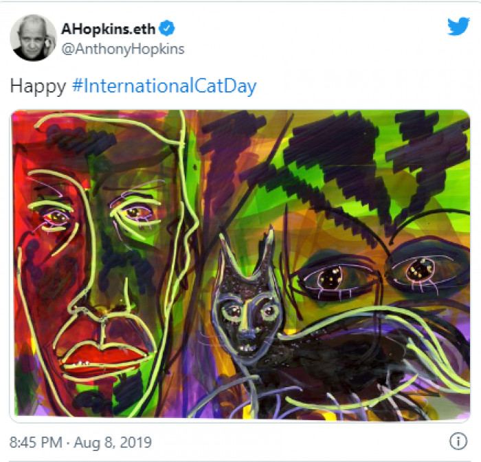 9. Anthony Hopkins presented a beautiful tribute to cats in this video: