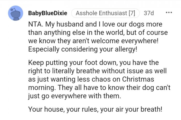 You have the right to literally breathe in your own house