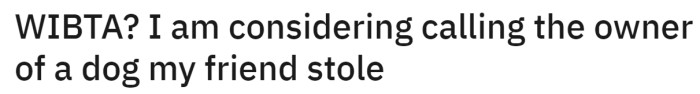 The original story: