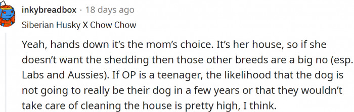 It is her house, and she is going to clean it.