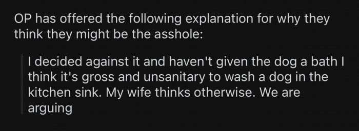OP thinks she might potentially be the a-hole for the following reason: