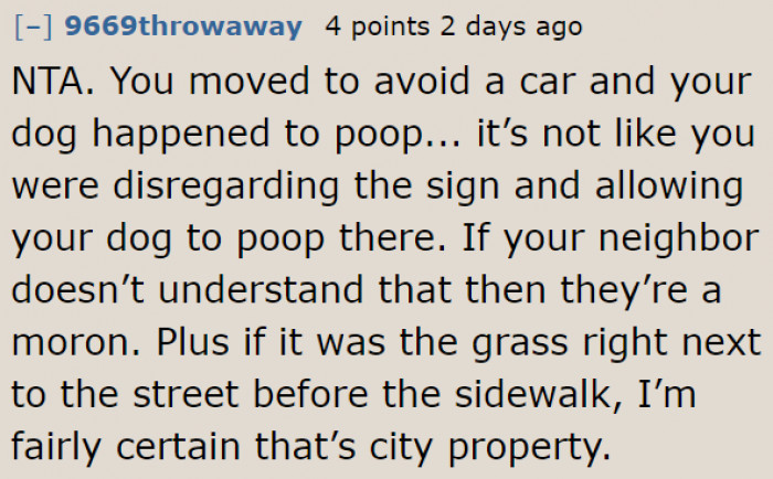 It's not an issue since it's city property.