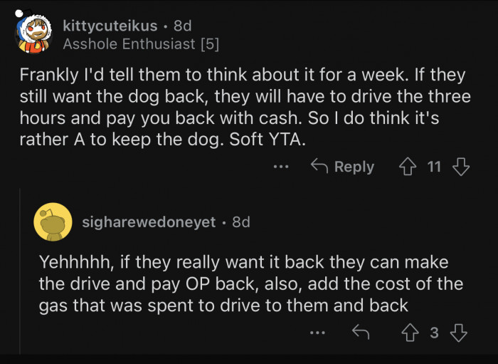 OP should have given the family more time to think.