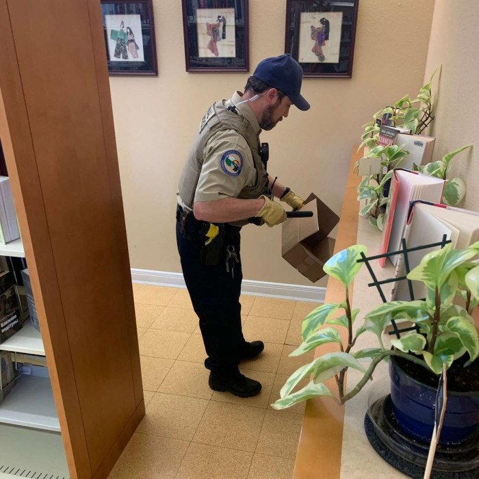 The Staff Called the Local Animal Services, and Officer Bryan Caine Arrived 15 Minutes Later.