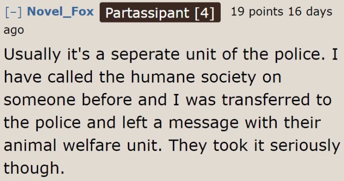 The OP could try the Animal Society too.