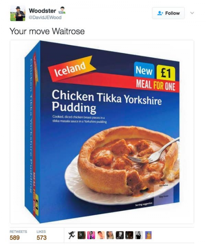 9. Yorkshire Pudding is a whole meal to them