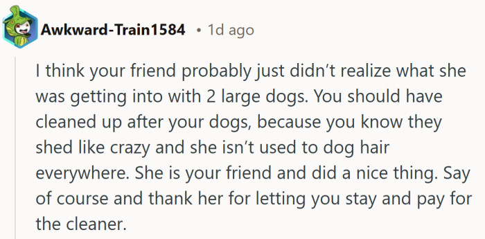 Softer take that still circles back to the same conclusion: gratitude comes with chores.