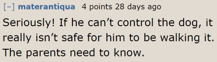 The parents can't let this happen again.