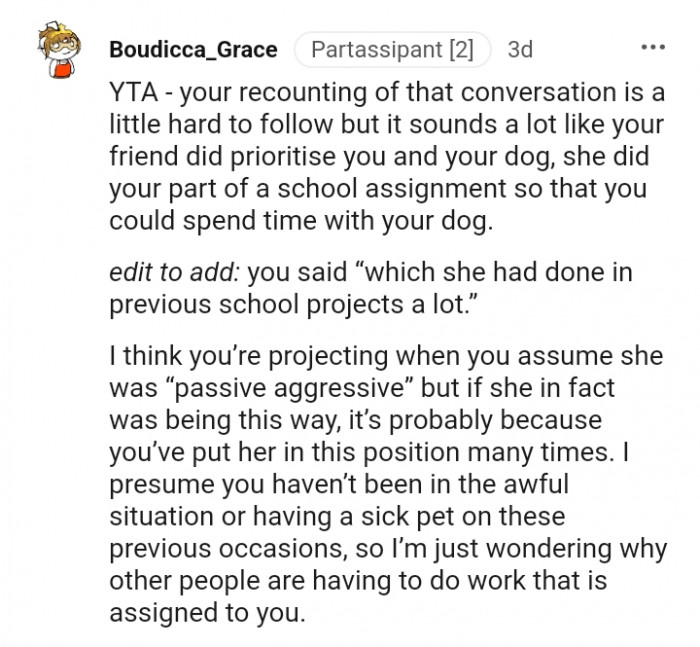 This Redditor Thinks the OP's Projecting When He Assumed His Friend Was 'Passive Aggressive'