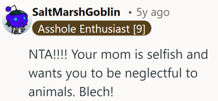 Not exactly gentle feedback, but the point landed loud and clear.