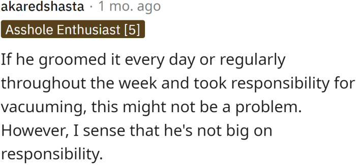 This Redditor senses right: