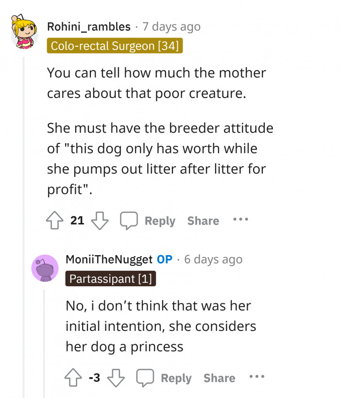 #13 My mother's little princess.