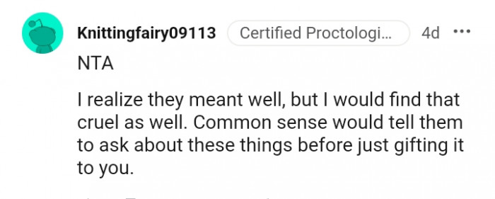 Asking about these things before gifting them