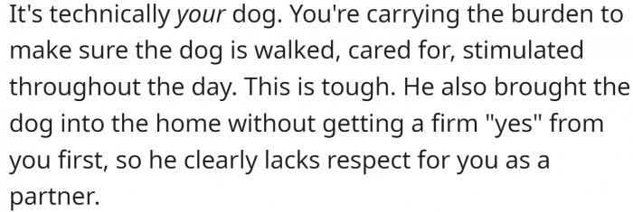 It is technically her dog