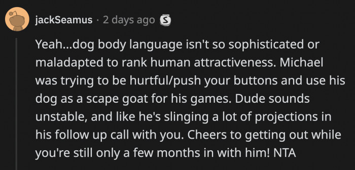 It's a good thing that OP learned this about her hopefully soon-to-be-ex boyfriend this early