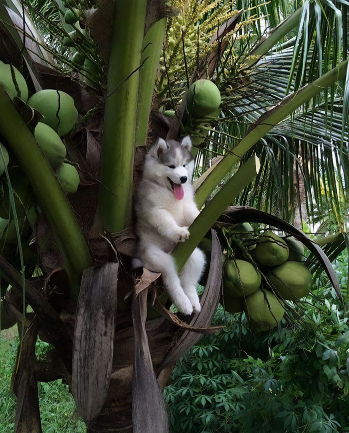 4. A doggo who thought he was a monkey