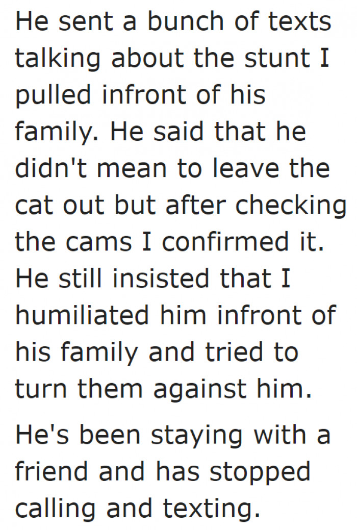 Maybe it's the end of the relationship.