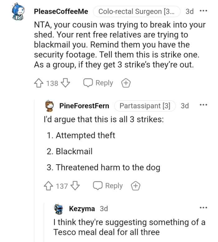 The OP Should Remind Them That She Has the Security Footage