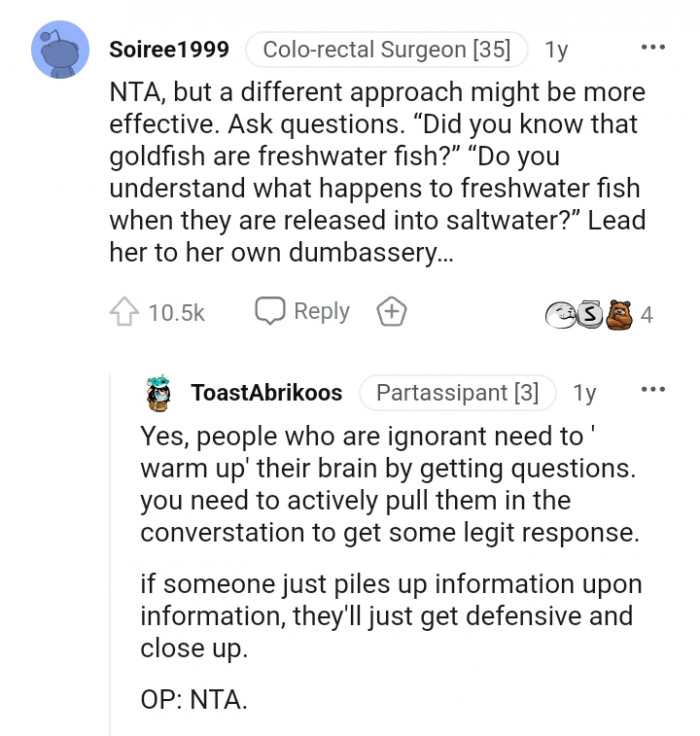 People who are ignorant need to warm up their brains