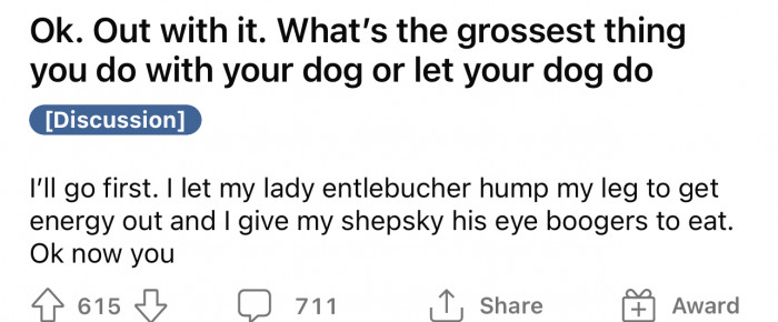 Here's the question and also the user's response.